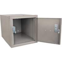 Casier cubique empilable, 12" x 18" x 12", Acier, Gris, D&eacute;mont&eacute; Moffatt Supply & Specialties