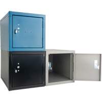 Casier cubique empilable, 12" x 18" x 12", Acier, Gris, D&eacute;mont&eacute; Moffatt Supply & Specialties
