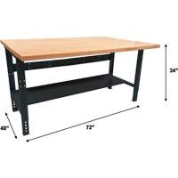 &eacute;tabli modulaire industriel, Cap 1000 lb, 72" la x 48" p Moffatt Supply & Specialties
