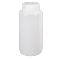 Wide-Mouth Bottles, Round, 8 oz., Plastic Moffatt Supply & Specialties