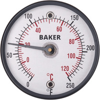 Surface Thermometers, Contact, Analogue, 0-250°F (-20-120°C) Moffatt Supply & Specialties