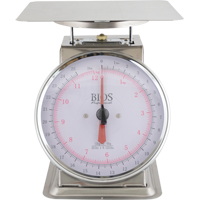 Top Loading Scale, 25 lbs. 12 kg Cap., 0.125 lbs. / 50 g Graduations Moffatt Supply & Specialties
