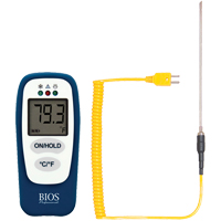 Thermom&egrave;tre alimentaire avec v&eacute;rification HACCP, Contact, Num&eacute;rique, -83,2 - 1999°F (-64 &agrave; 1400°C) Moffatt Supply & Specialties