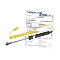 Surface Thermocouple Probe (includes ISO Certificate), 500 °C (932°F) Max. Temp. Moffatt Supply & Specialties