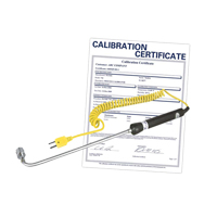 Right Angle Thermocouple Surface Probe (includes ISO Certificate), 500 °C (932°F) Max. Temp. Moffatt Supply & Specialties
