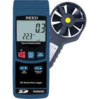 Thermo-Anemometer, Data Logging, 0.4 to 30.0 m/sec Air Velocity Range Moffatt Supply & Specialties