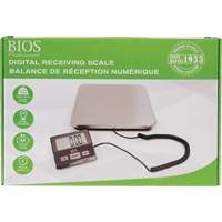 Digital Receiving Scale, 220 lbs. Cap., 1 lbs. Graduations Moffatt Supply & Specialties