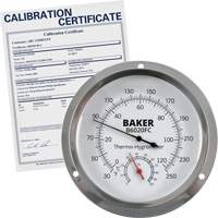 Dial Thermo-Hygrometer with ISO Certificate, 0% - 100% RH, 30 - 250°F (0 - 120°C) Moffatt Supply & Specialties