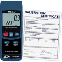Thermo-Anemometer with ISO Certificate, Data Logging, 0.4 - 30 m/sec Air Velocity Range Moffatt Supply & Specialties