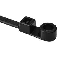 1-Piece Screw Mount Cable Ties, 12-2/5" Long, 50 lbs. Tensile Strength, Black Moffatt Supply & Specialties