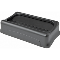 Contenants Slim Jim a/canaux de ventilation, Couvercle &agrave; battant, Plastique, Convient aux contenants 20-1/2" x 11-2/5" Moffatt Supply & Specialties