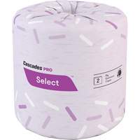 Pro Select&reg; Toilet Paper, 2 Ply, 500 Sheets/Roll, White Moffatt Supply & Specialties