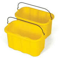 Seau porte-accessoires Executive Series, Capacit&eacute; de 2.5 gal. US (10 pintes), Jaune Moffatt Supply & Specialties