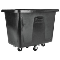 Bulk Cube Truck, Polyethylene, 42-13/16" L x 28" W x 33" H, 12 cu.ft. Volume, 400 lbs. Capacity Moffatt Supply & Specialties