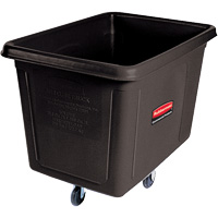 Bulk Cube Truck, Polyethylene, 48" L x 34-1/16" W x 36-1/2" H, 20 cu.ft. Volume, 600 lbs. Capacity Moffatt Supply & Specialties