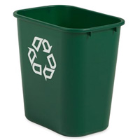 Corbeille moyenne pour le recyclage, De bureau, Plastique, 28 pintes US Moffatt Supply & Specialties