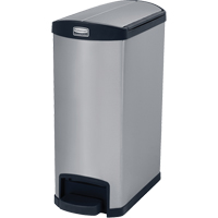 Slim Jim&reg; Waste Container, Stainless Steel, 13 US gal. Capacity Moffatt Supply & Specialties