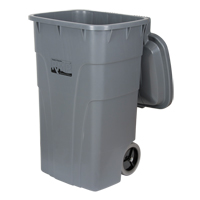 Roll Out Garbage Bin, Polyethylene, 65 US gal. Moffatt Supply & Specialties