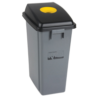 Recycling & Garbage Bin with Classification Lid, Plastic, 16 US gal. Moffatt Supply & Specialties