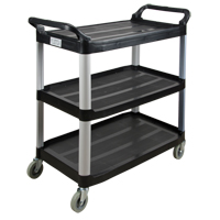 Chariot utilitaire, 3 tiers, 19-3/4" x 37-1/2" x 40-1/4", Capacit&eacute; 250 lb Moffatt Supply & Specialties