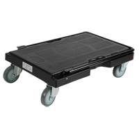 Trolley, 31-3/4" L x 20-1/2" W, 500 lbs. Cap., Rubber Wheels Moffatt Supply & Specialties
