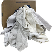Wiping Rags, Fleece, White, 20 lbs. Moffatt Supply & Specialties