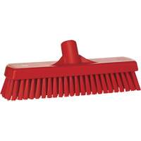 Brosse &agrave; r&eacute;curer pour planchers et murs, Crins Ferme, 12", Polyester, Rouge Moffatt Supply & Specialties
