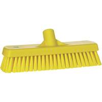 Brosse &agrave; r&eacute;curer pour planchers et murs, Crins Ferme, 12", Polyester, Jaune Moffatt Supply & Specialties
