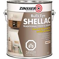 Zinsser&reg; Bulls Eye&reg; Shellac Sealer, Amber, 3.7 L Moffatt Supply & Specialties