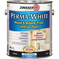 Perma-White&reg; Mold & Mildew-Proof Interior Paint, 3.78 L, Gallon, White Moffatt Supply & Specialties