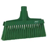 Upright Broom Head, Coarse/Fine Bristles, 10-1/4", Polyester, Green Moffatt Supply & Specialties
