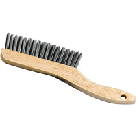 Brosse &agrave; manche en patin, Acier, 4 x 16 rangs de fils, Longueur 9-3/4" Moffatt Supply & Specialties
