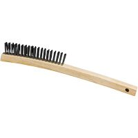 Brosse, Acier, 3 x 19 rangs de fils, Longueur 13-3/4" Moffatt Supply & Specialties