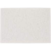TopLine Speed Floor Pad, 14" x 20", Buffing/Cleaning/Polish, White Moffatt Supply & Specialties