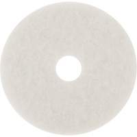 Floor Pad, 10", Buffing/Cleaning/Polish, White Moffatt Supply & Specialties