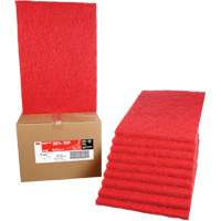 Carpet Bonnet Pad, 14" x 20", Buffing/Cleaning, Red Moffatt Supply & Specialties