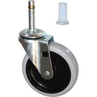 Roulette &agrave; tige pivotante de rechange pour chariot Moffatt Supply & Specialties