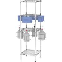 PPE Sanitizing Tree with Shelves Moffatt Supply & Specialties