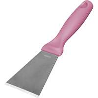 Large Stainless Steel Scraper, Pink, 3" W x 9" L Moffatt Supply & Specialties