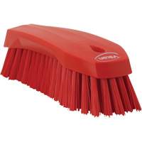 Large Angled Hand Brush, Stiff Bristles, 8" Long, Red Moffatt Supply & Specialties