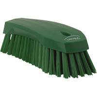 Large Angled Hand Brush, Stiff Bristles, 8" Long, Green Moffatt Supply & Specialties