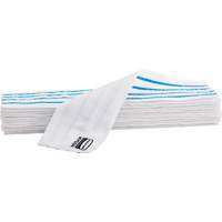 Disposable Mop Pad, Hook and Loop Style, Microfibre, 18" L x 4" W Moffatt Supply & Specialties