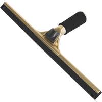 Handheld Window Squeegee, 18", Rubber, Brass Frame Moffatt Supply & Specialties