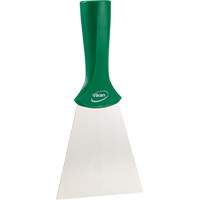 Grattoir en acier inoxydable avec poign&eacute;e montable sur manche, Vert, 4" la x 8" lo Moffatt Supply & Specialties