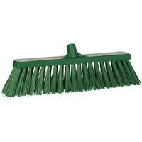 Heavy-Duty Push Broom, Stiff Bristles, 20", Polyester, Green Moffatt Supply & Specialties
