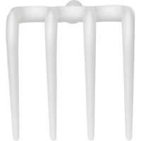 Hygienic Rake, Plastic, White Moffatt Supply & Specialties