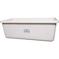Transport Storage Tub, Plastic, White Moffatt Supply & Specialties