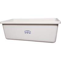 Transport Storage Tub, Plastic, White Moffatt Supply & Specialties