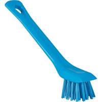 Brosse avec rebord grattoir, Soies Ferme, Longueur de 6", Bleu Moffatt Supply & Specialties