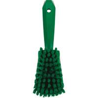 Brosse &agrave; r&eacute;curer avec manche court, Soies Doux, Longueur de 10-1/2", Vert Moffatt Supply & Specialties